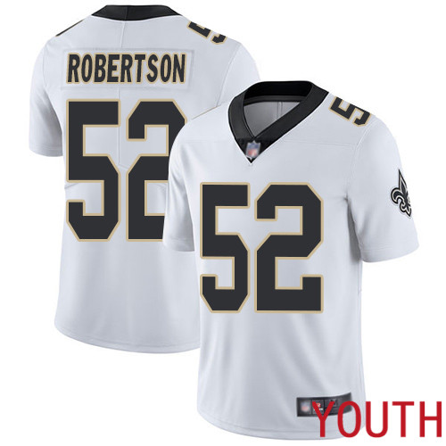 New Orleans Saints Limited White Youth Craig Robertson Road Jersey NFL Football #52 Vapor Untouchable Jersey